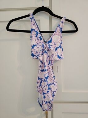 Rip Curl Pink & Blue Floral  Swimsuit